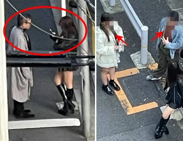 일본 최대 환락가인 도쿄 신주쿠 가부키초의 오쿠보 공원에서 불법 성매매에 나선 젊은 여성들과 남성들. 2024년 11월 SCMP 제공