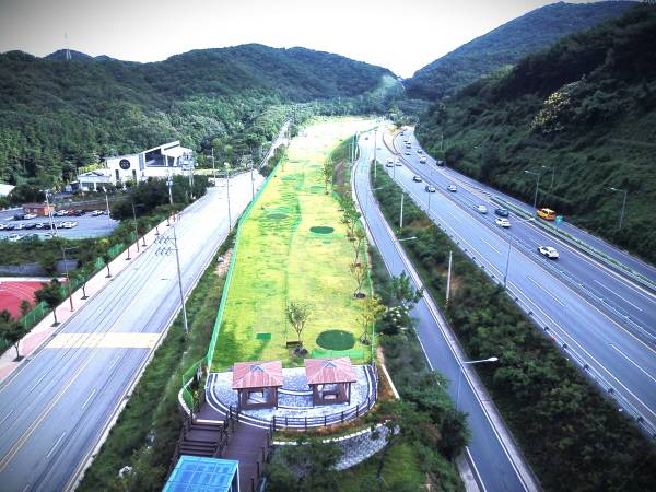 오는 14일 개장식을 여는 경남 동부양산파크골프장 전경. / 양산시