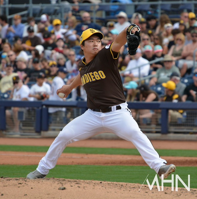 (샌디에이고 시절의 고우석)