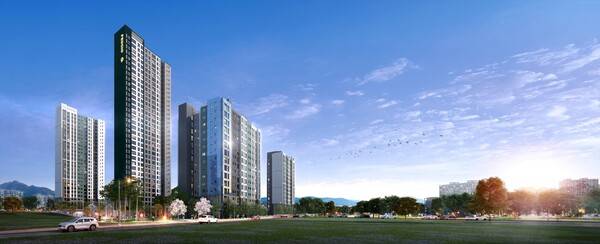 마포 푸르지오 센트럴 로열 투시도 ⓒ대우건설