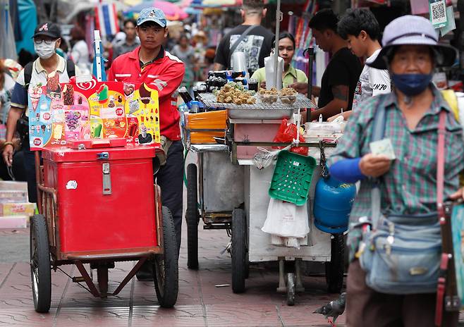 태국 방콕의 한 시장./EPA 연합뉴스