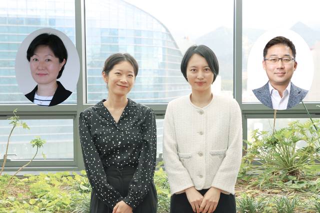 김진영(왼쪽부터) 기초지원연  박사, 정혜지  DGIST 박사후연수연구원, 엄지원 DGIST 교수, 고재원 DGIST 교수.