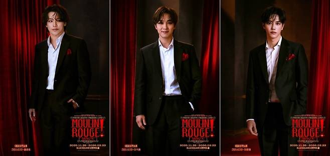 '물랑루즈!' 크리스티안 역의 배우 홍광호, 이석훈, 차윤해 /사진=CJ ENM 제공