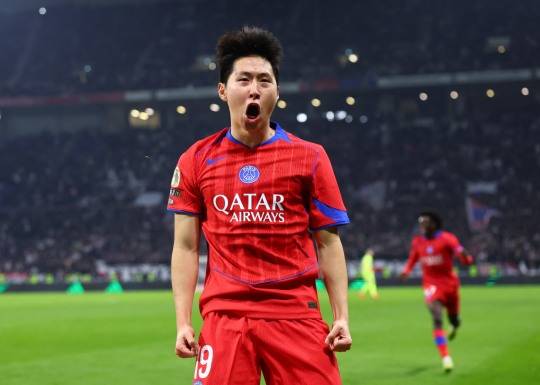 포효하는 PSG 이강인. 사진[로이터=연합뉴스]