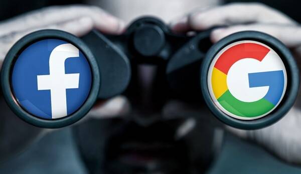 ▲구글, 페이스북 관련 사진. 디자인=이우림 기자. ⓒGetty Images Bank