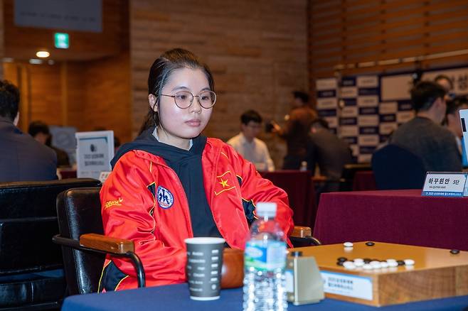 2025 삼성화재배에 유일한 아마추어로 출전한 하꾸윈안  [한국기원 제공. 재판매 및 DB 금지]