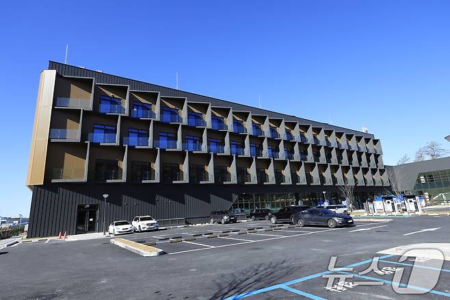 10일 충남 천안시 서북구 대한민국축구종합센터 내 숙소동 모습. 2025.11.10/뉴스1 ⓒ News1 박정호 기자