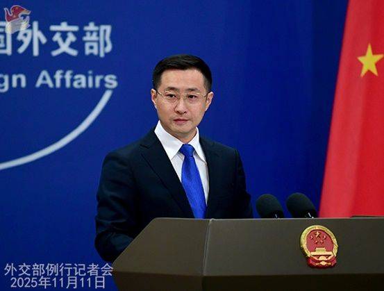 린젠 중국 외교부 대변인이 11일 베이징 외교부 청사에서 열린 정례브리핑에서 기자들의 질문에 답변을 받고 있다. ⓒ 중국 외교부 홈페이지 캡처
