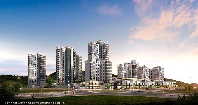 엘리프 세종 스마트시티 투시도. 계룡건설