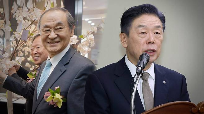 신복룡 전 교수와 김형석 독립기념관장 [자료사진]