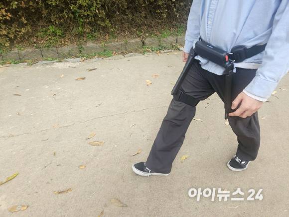 '윔 S'에서 에어 모드를 실행하면 모터의 힘을 기반으로 한결 가볍게 발을 내딛을 수 있다. [사진=설재윤 기자]