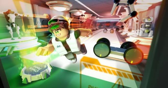 현대자동차가 게임 플랫폼 '로블록스' 안에 내부 게임인 '현대 퓨처 어드벤처'를 만들었다. 사진=현대자동차