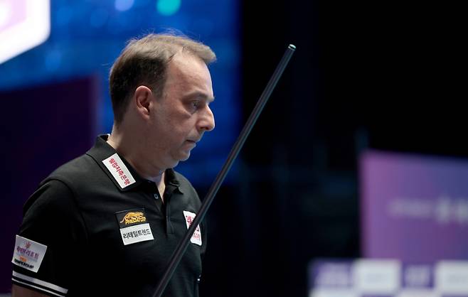 ‘스페인 전설’ 다니엘 산체스(웰컴저축은행)가 우태하를 세트스코어 3:1로 제압하고 준결승에 올랐다. PBA 제공