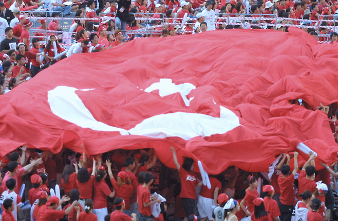 2002년 한일월드컵 터키 응원단. 게티이미지