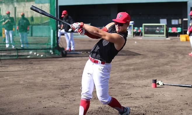 ▲ 팔꿈치 부상 여파에서 완벽하게 회복한 주효상은 코칭스태프의 큰 기대를 받으며 내년을 벼르고 있다 ⓒKIA타이거즈