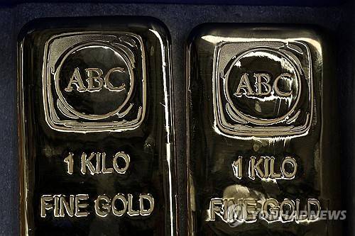 1㎏짜리 금괴 [로이터 연합뉴스 자료사진. 재배부 및 DB 금지]