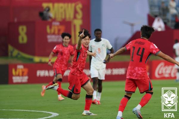 한국이 FIFA U17 월드컵 32강에서 강호 잉글랜드와 격돌한다. 사진=대한축구협회 제공