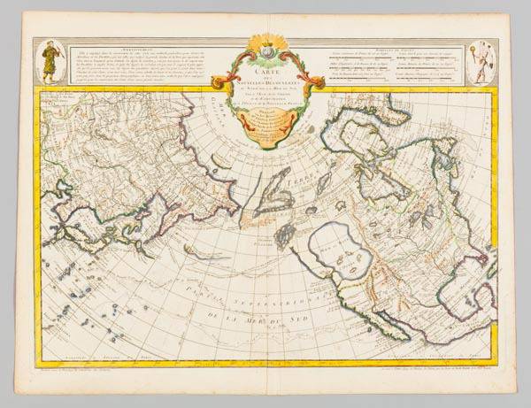 국립해양박물관 소장 ‘북태평양에서의 새로운 발견들에 대한 최신의 해도’.