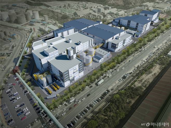 울산 온산국가산업단지에 들어서게 될 LS MnM 'EVBM 온산'의 조감도.