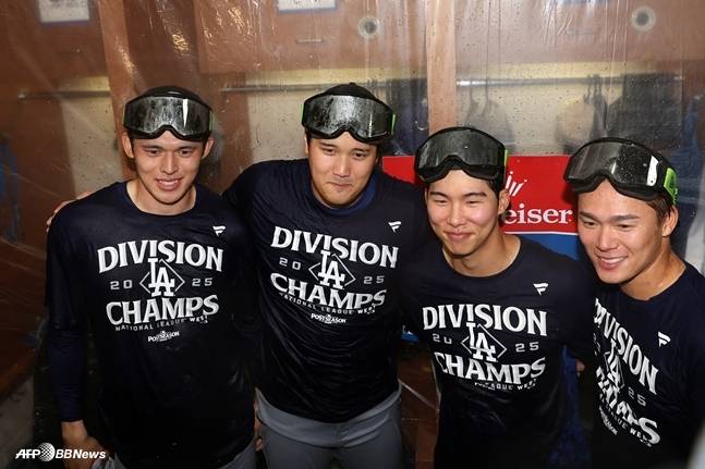 사사키(왼쪽부터), 오타니, 김혜성, 야마모토. /AFPBBNews=뉴스1