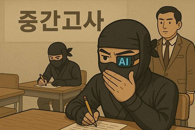 대학가에서 챗GPT 등 AI를 활용하는 커닝이 늘고 있다. /그래픽=챗GPT