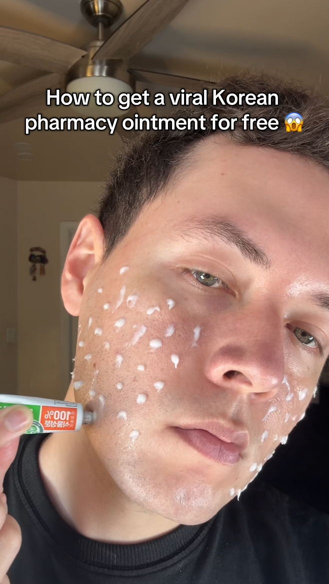 마데카솔 챌린지. 틱톡 @oskrrene