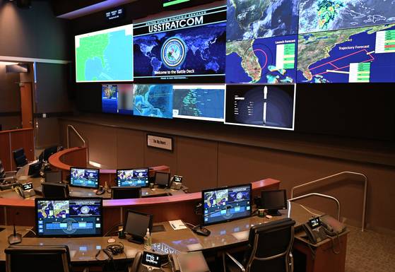 미국 전략사령부 지휘통제실. 전략사령부