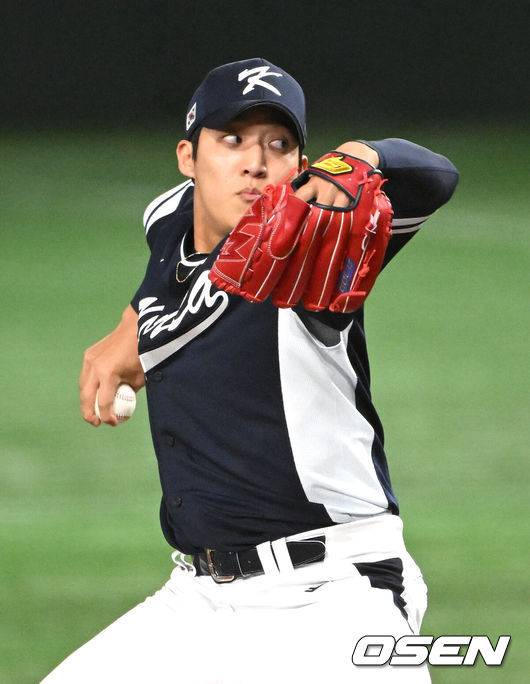 한국 야구 국가대표 원태인. /OSEN DB