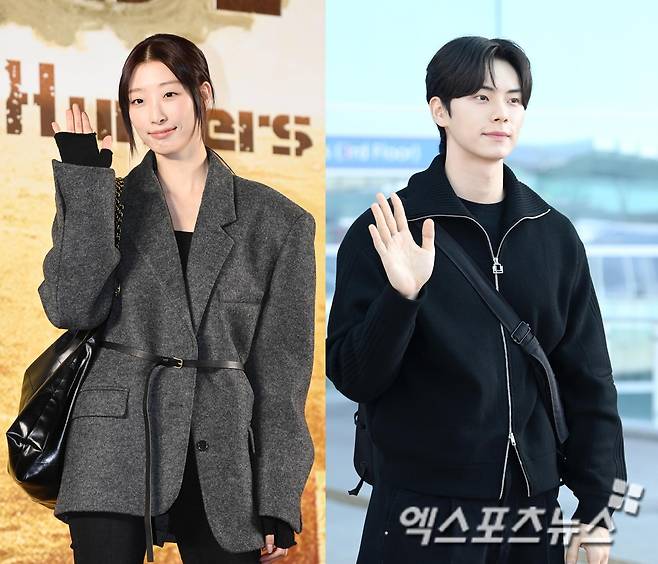 공개열애 중인 배우 류다인과 이채민. 엑스포츠뉴스 DB.