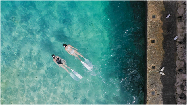 괌 이파오비치 스노클링.