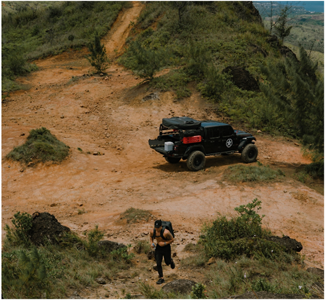 패것 케이브 (Pagat Cave)로 가는 트래킹코스.