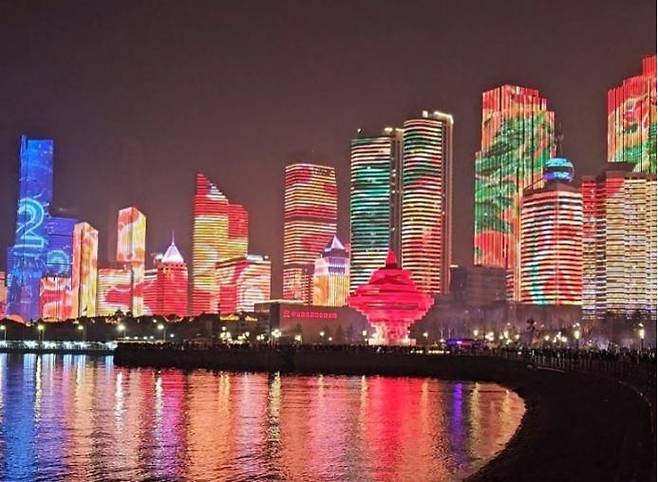 사진= 칭다오 야경