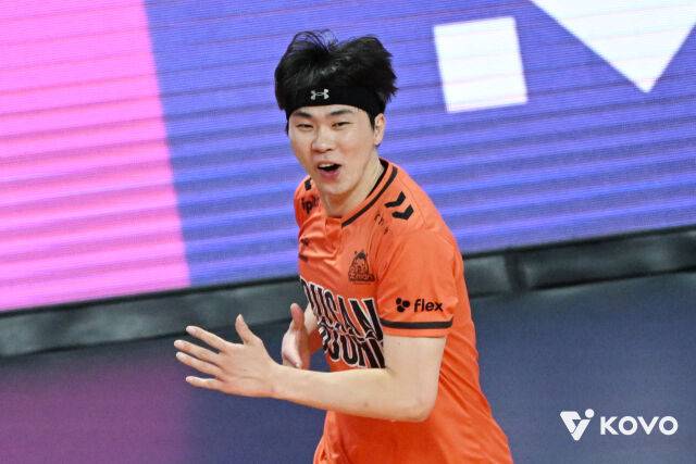 기뻐하는 전광인./KOVO