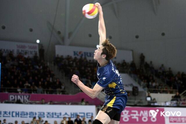 한국전력 시절의 전광인./KOVO