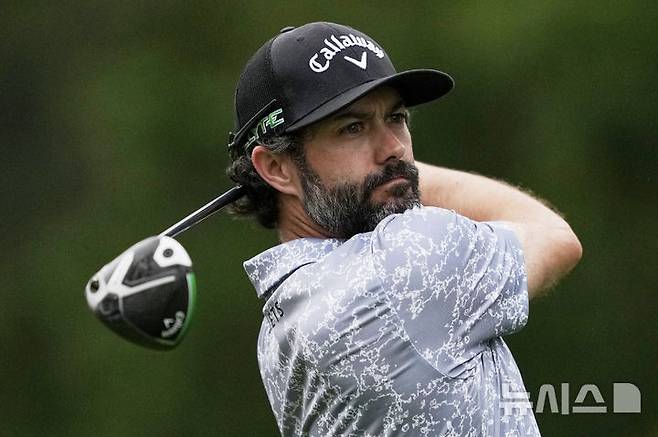 [샬럿=AP/뉴시스]PGA 투어 애덤 해드윈. 2025.05.16.