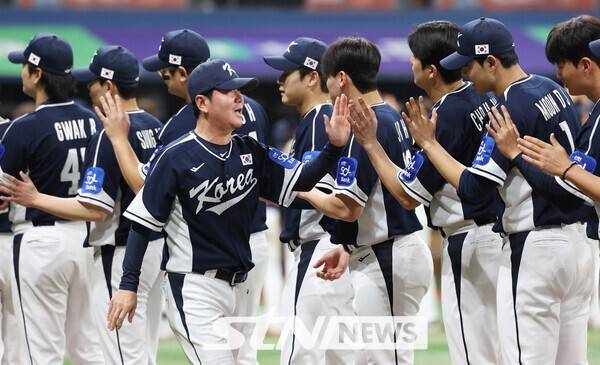 일본전에서 패배한 한국 야구 대표팀. /사진=뉴시스