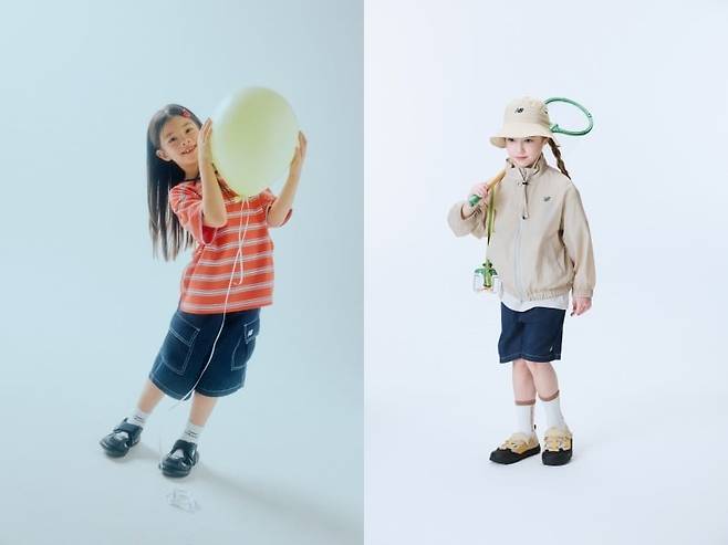뉴발란스 키즈 제품들. 사진=이랜드월드 제공
