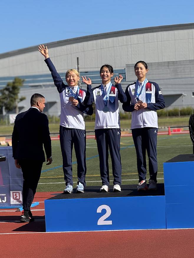 (왼쪽부터)성승민, 최인리, 김유리. 사진=대한근대5종연맹