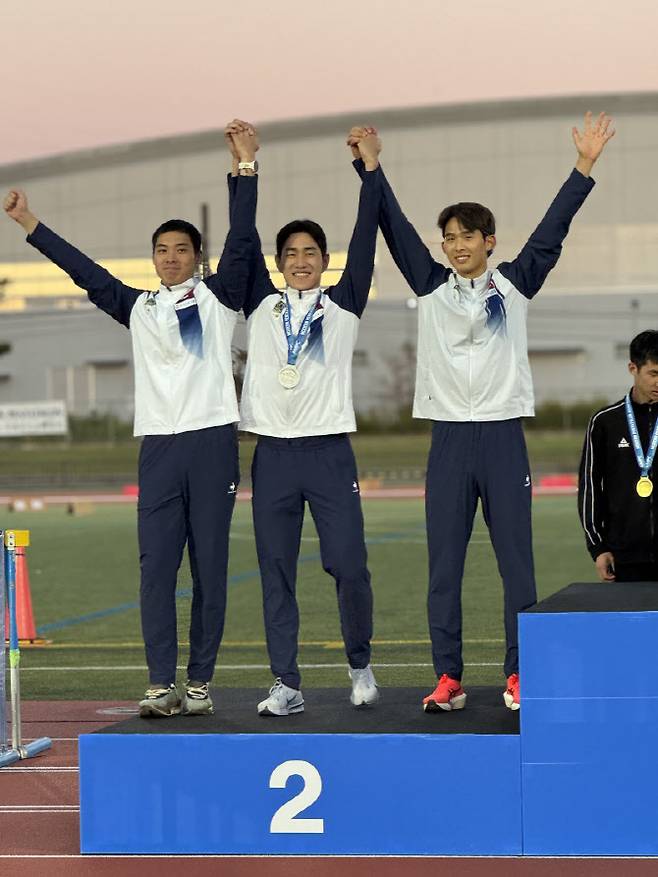 (왼쪽부터)김경환, 서창완, 이종현. 사진=대한근대5종연맹