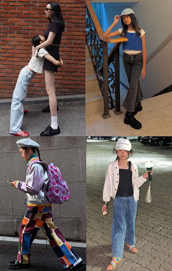 장윤주와 그의 딸 정리사 양. 장윤주 인스타그램 캡처