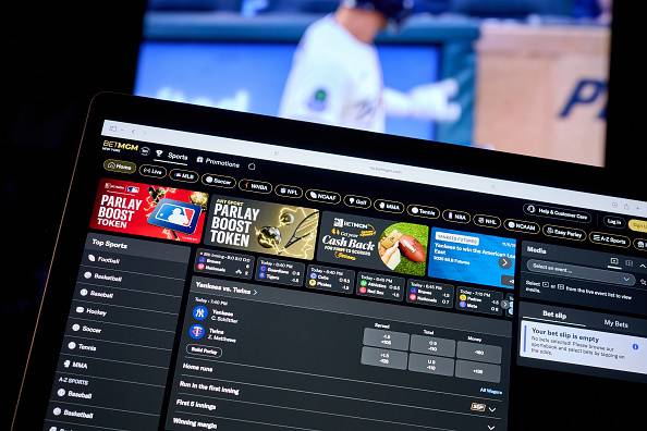 미국의 온라인 스포츠 도박 사이트. 게티이미지
