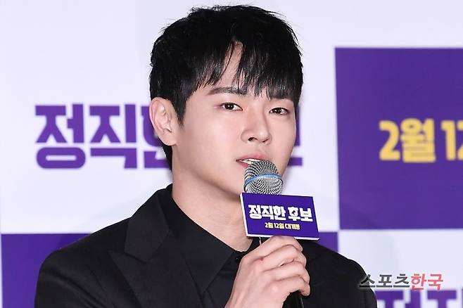 영화 '정직한 후보' (감독 장유정) 언론시사회에 참석한 장동주. 사진=이혜영 기자 lhy@hankooki.com