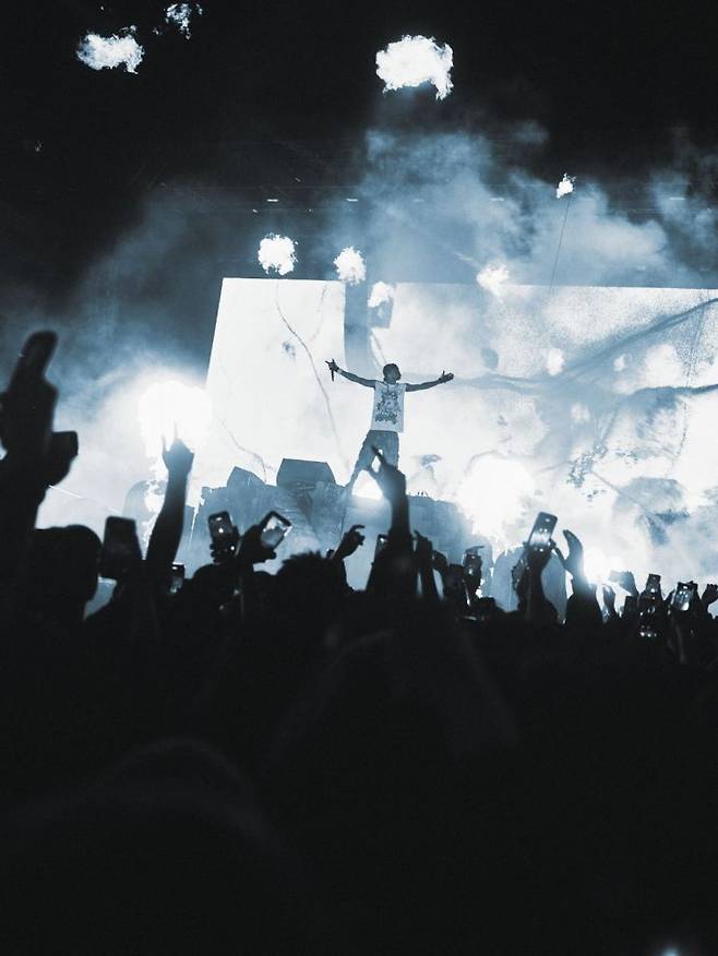 트래비스 스캇 내한공연 현장. 라이브네이션코리아, Photography Khan Jaehun 제공