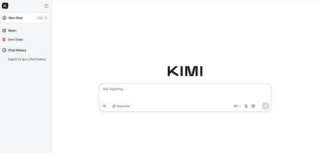 키미 홈페이지 [kimi.com 홈페이지 캡처]