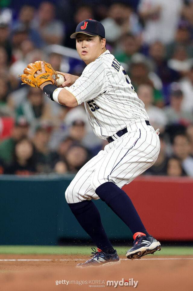 2023 월드베이스볼클래식(WBC) 당시의 무라카미 무네타카./게티이미지코리아