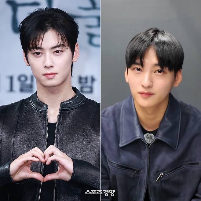 가수 차은우·이동휘 연구원.