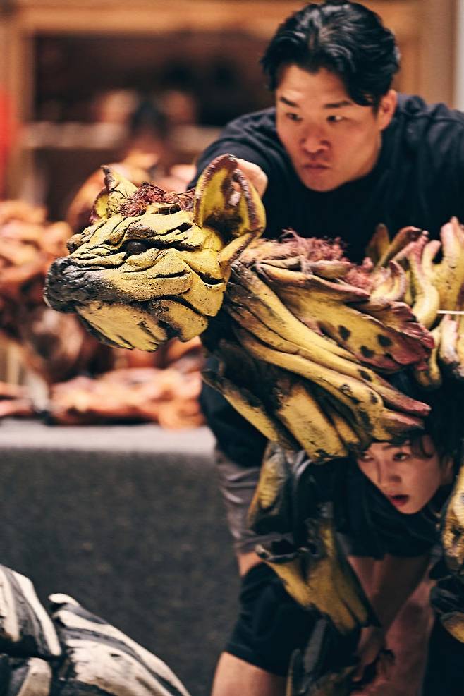 ‘라이프 오브 파이’ 퍼펫 연습 현장.ⓒ에스앤코