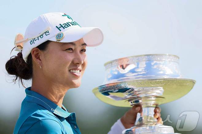 LPGA 안니카 메이저어워드를 수상한 이민지. ⓒ AFP=뉴스1