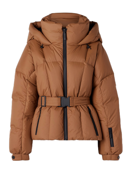 몬테로사 후드 벨트 퀼팅 리사이클 다운 스키 재킷