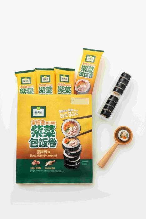 풀무원 중국법인이 현지에서 판매 중인 '참치김밥'.
